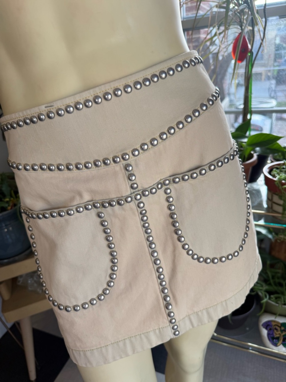 Coach BLCHD White Denim Rivet Mini Skirt – NWT | Y2K Gossip Girl Era | twee
